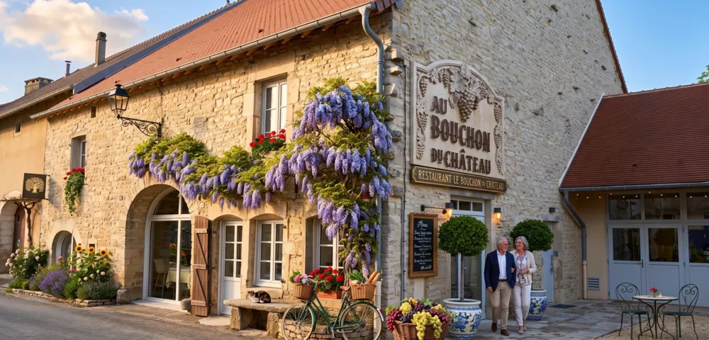 Le Bouchon du Château à Château-Chalon : restaurant gastronomique