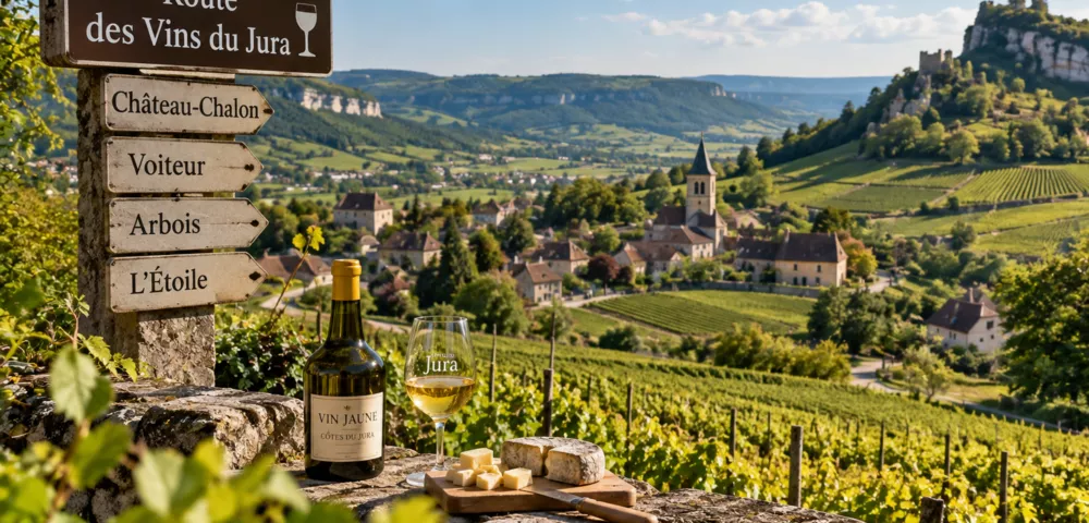 Route des vins du Jura : itinéraire, villages et caves du Vin Jaune